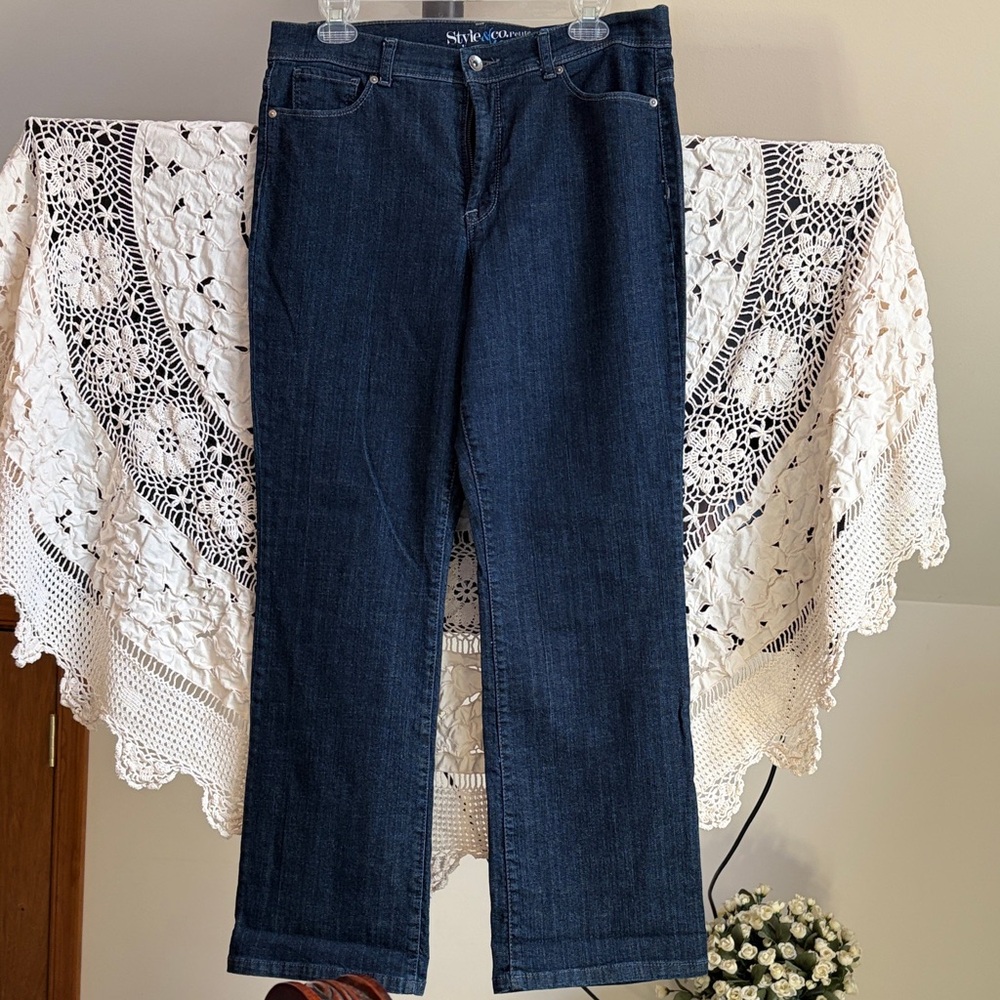 Style & Co. Dark Blue Jeans Petite  14